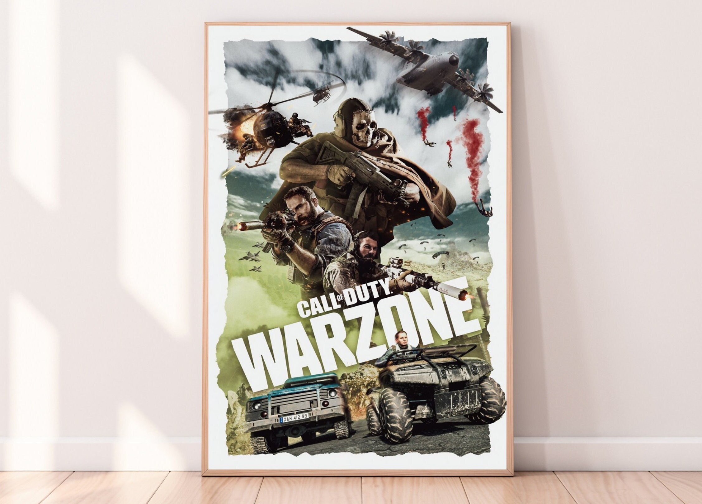 Modern Warfare Ghost Poster - Etsy