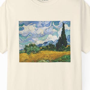 Van Gogh Wheat Field Shirt: Comfort Colors Vintage Art Tee