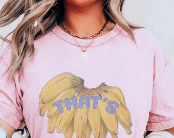 Camiseta estilo vintage con diseño de plátano / Camiseta con plátano en colores cómodos / Camiseta con gráfico de fruta divertida / Camiseta con gráfico retro / Regalo para un amigo