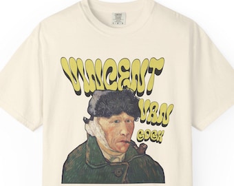 Reimagined Van Gogh Portrait Tee | Comfort Colors T Shirt | Vintage Art Lover Gift | Retro Aesthetic Shirt | Artsy Graphic Tee | Museum Core
