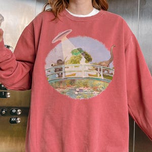 Monet Inspired Graphic Sweatshirt: Comfort Colors Fleece Pullover
