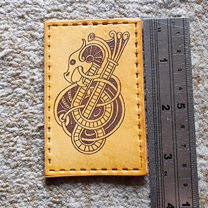 Sew on leather patch