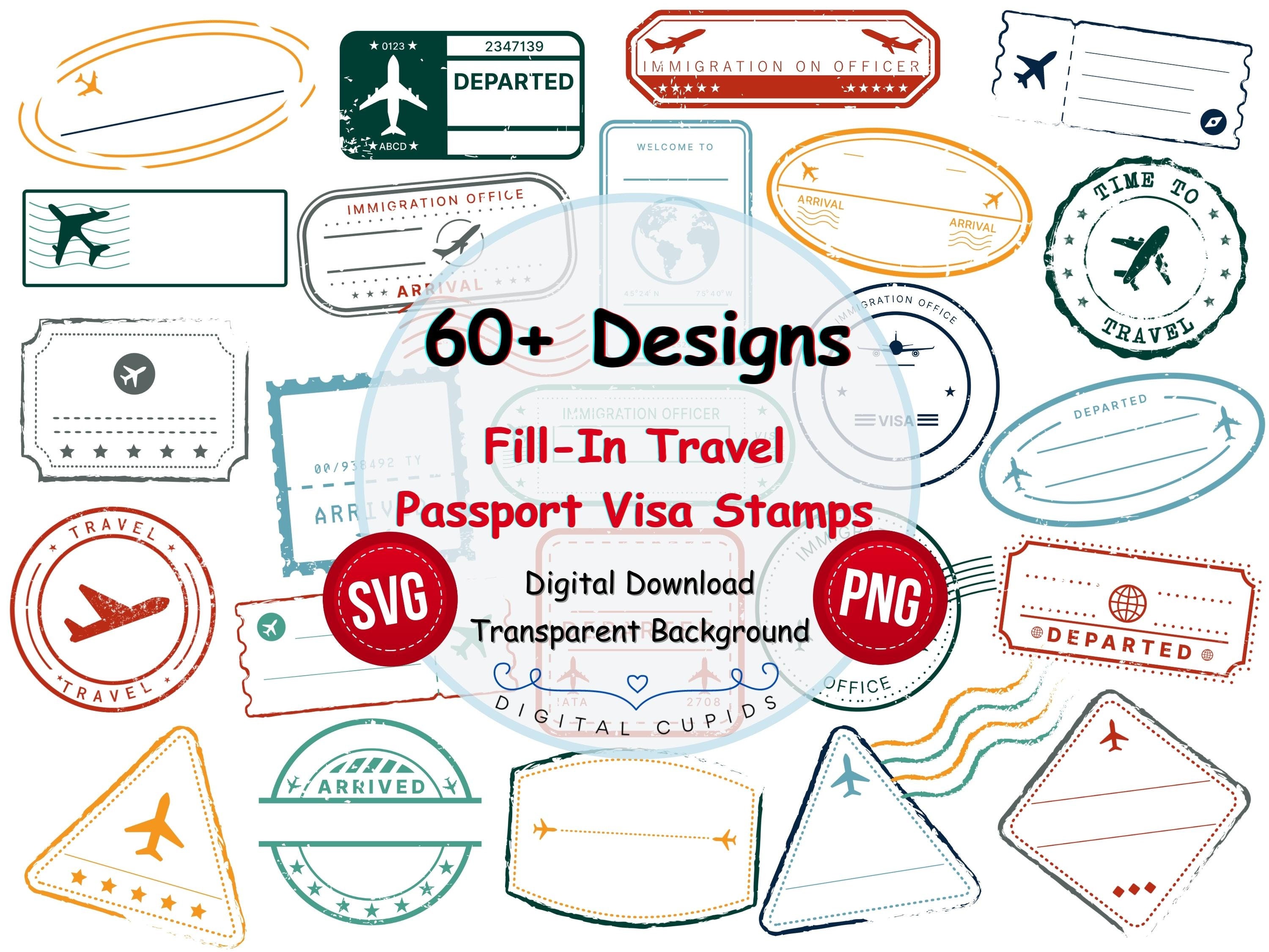 Travel Scrapbook Clipart 76 Piece Clipart Collection Instant Download 