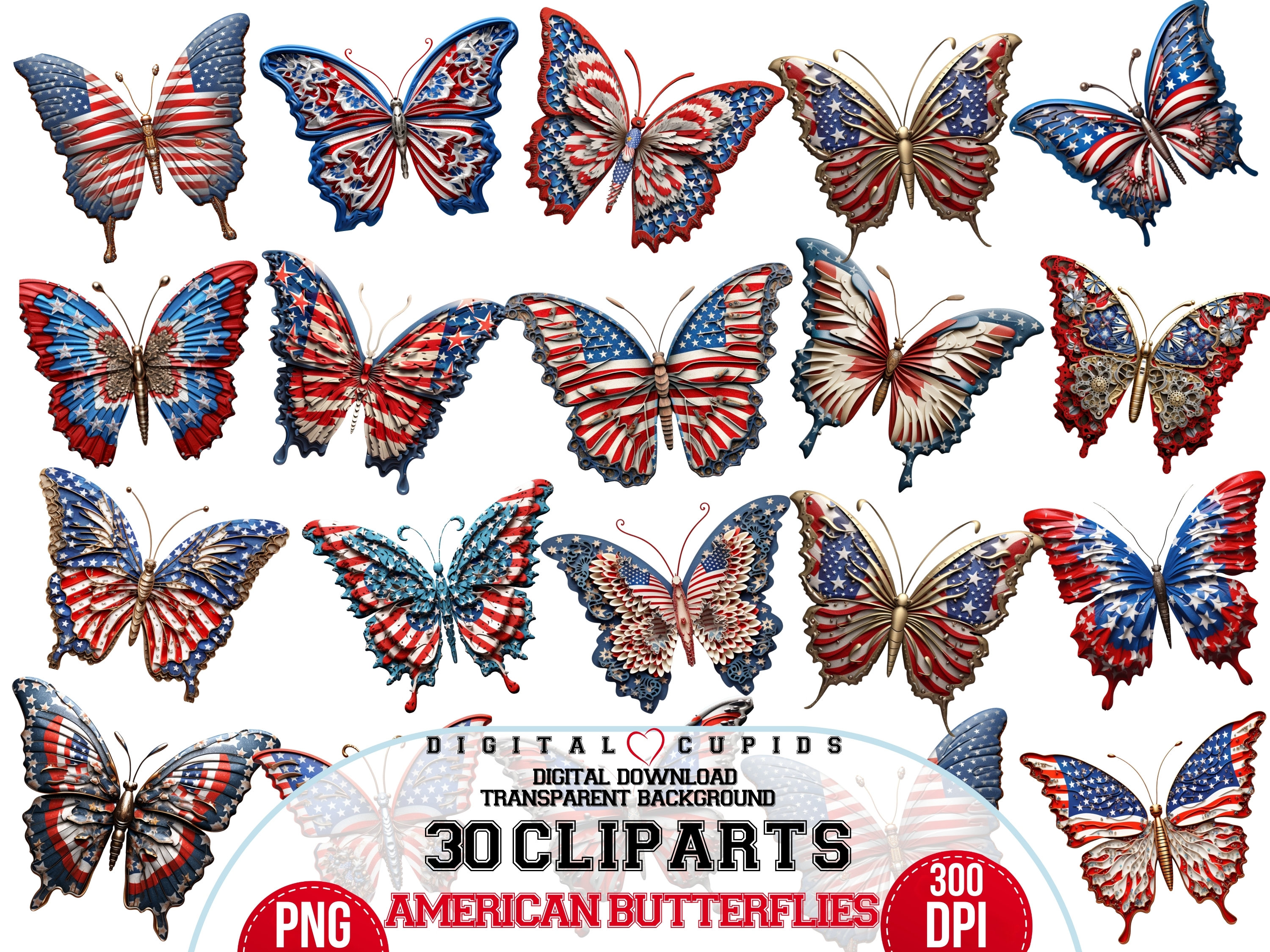 Patriotische Fensteraufkleber Für Den 4. Juli – 9 Bögen Mit USA-Motiven, Doppelseitig, Statische Haftung