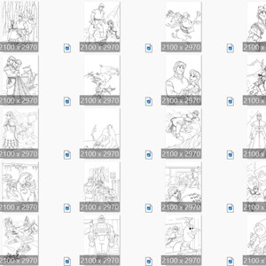 Pu&ograve; includere: Un set di 16 pagine da colorare in bianco e nero con personaggi del film d'animazione Frozen. Le pagine raffigurano scene del film, tra cui Elsa, Anna, Kristoff, Olaf e Sven.