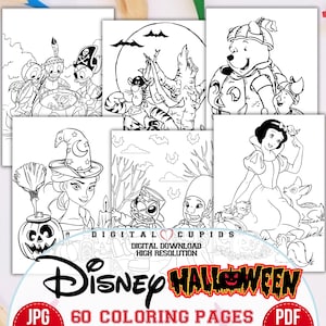 Coloriages La Reine des neiges, Toy Story, La Belle et la Bête, Mickey Mouse JPG PDF | Monsters Inc. Dessin | Activité Halloween pour enfants | Prêt à imprimer