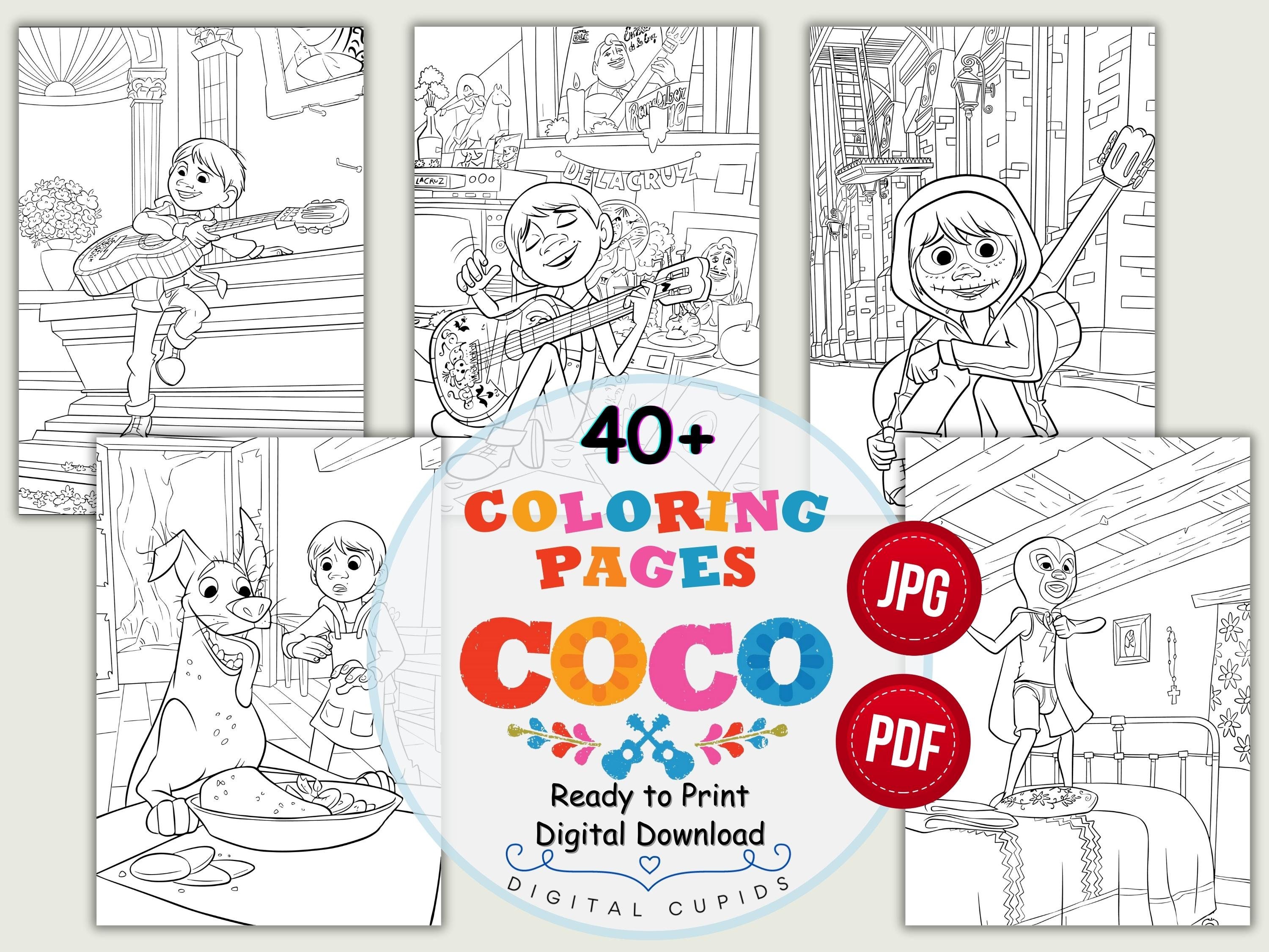 Super Mario Bros. Coloring Book Pages, 40 Printable Pages for Kids,  Birthday Parties, School Work, Past Time, Fun Activity, PDF 