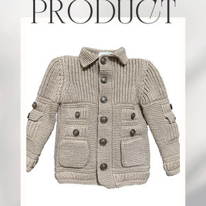 Organic Knit Baby Jumpsuit Cozy, Hypoallergenic. Safe for sensitive skin with organic materials.