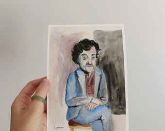 Portrait of Kurt Vonnegut fine art print