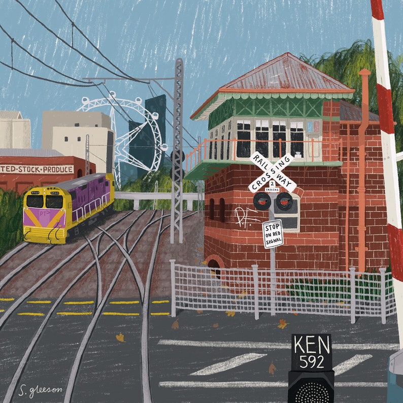 Kensington train station, Melbourne fine art print image 2