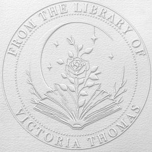 Custom Book Embosser, Personalized Embosser stamp,Book Embosser,Scrap booking Embosser, Personalized envelopes embosser, Book lover Gift