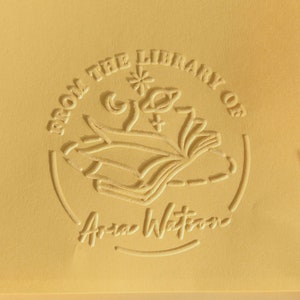 Custom Book Embosser, Personalized Embosser stamp,Book Embosser,Scrap booking Embosser, Personalized envelopes embosser, Book lover Gift