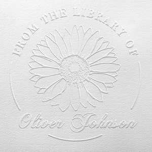 Custom Book Stamp, Personalized Embosser stamp, Book Embosser, Scrap booking Embosser, From the Library of