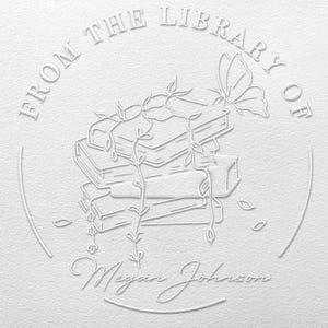 Custom Book Embosser, Personalized Embosser stamp,Book Embosser,Scrap booking Embosser, Personalized envelopes embosser, Book lover Gift
