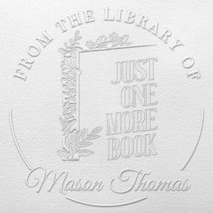 Custom Book Embosser, Personalized Embosser stamp, Book Embosser, Scrap booking Embosser, Personalized envelopes embosser, Book lover Gift