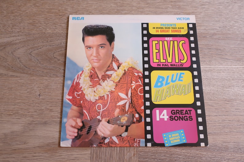 ELVIS Blue Hawaii Vinyl LP Record 1970 UK Pressing. Etsy UK