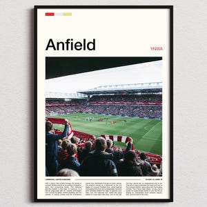Anfield Print, Liverpool FC Gifts, Liverpool Poster, Liverpool FC Print, Liverpool Football Club Poster, Liverpool Fan Gift, LFC Gifts