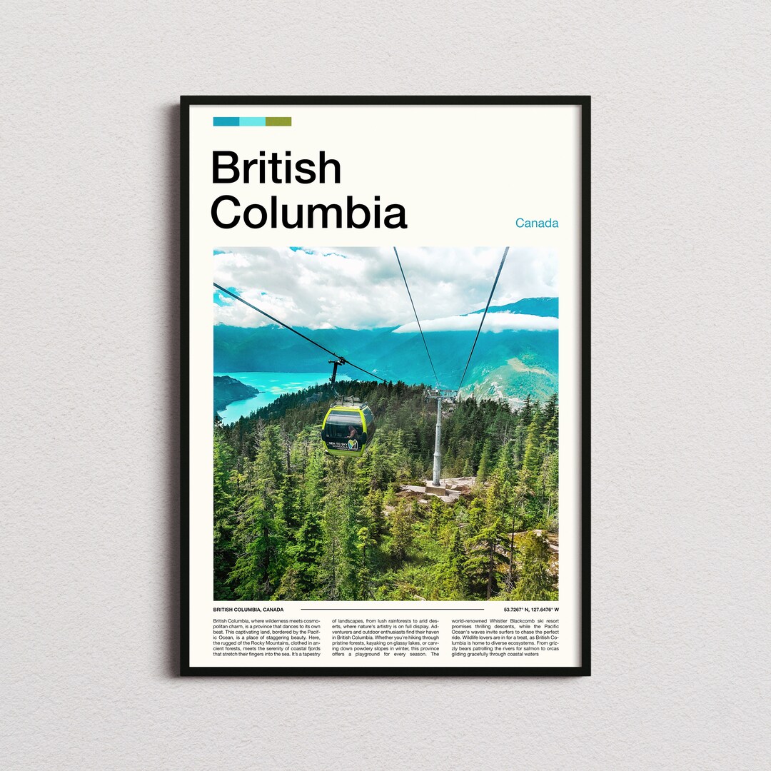 British Columbia Print, British Columbia Poster, Canada Wall Art, British Columbia Art Print, British Columbia Photo, British Columbia Gifts - Etsy Canada