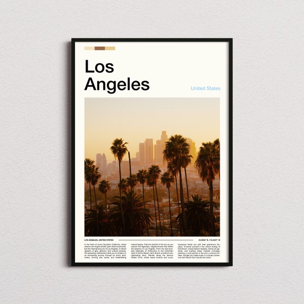Los Angeles Poster - Etsy