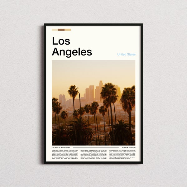 Los Angeles Print, Los Angeles Poster, Los Angeles Wall Art, California Art Print, Los Angeles Photo