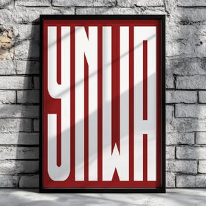 YNWA Print, Liverpool FC Gifts, Liverpool Fc Poster, Liverpool Fc Print, Liverpool Football Club Poster, Liverpool Fan Gift, LFC Gifts