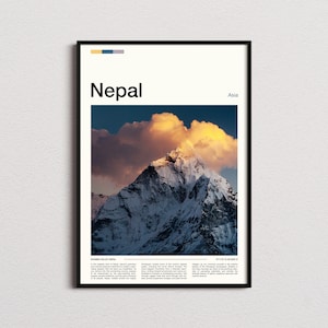 Nepal Print, Nepal Poster, Nepal Wall Art, Nepal Art Print, Nepal Photo