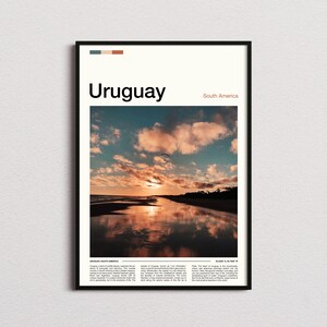Uruguay Print, Uruguay Poster, Uruguay Wall Art, Uruguay Art Print, Uruguay Photo, Uruguay Travel Gifts, Travel Poster, Traveler Gifts