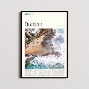 Durban Print, Durban Poster, Durban Wall Art, South Africa Art Print, Durban Photo