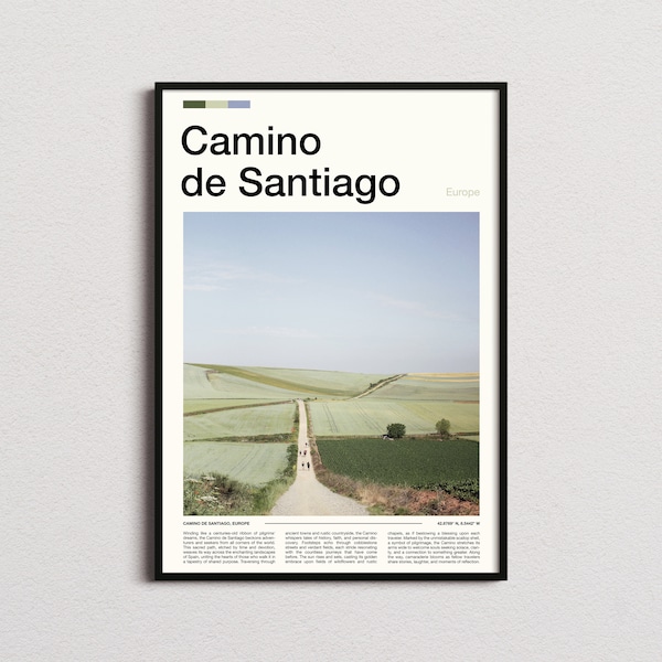 Camino de Santiago Print, Camino de Santiago Poster, Camino de Santiago Wall Art, Camino de Santiago Art Print, Camino de Santiago Photo