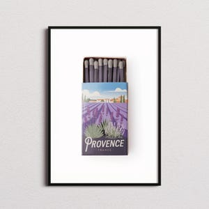 Provence Matchbox Print, Provence Print, Provence Poster, Provence Wall Art, Provence Art Print, Provence Gifts