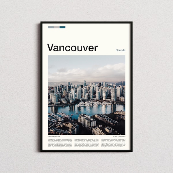 Vancouver Print, Vancouver Poster, Vancouver Wall Art, Canada Art Print, Vancouver Photo