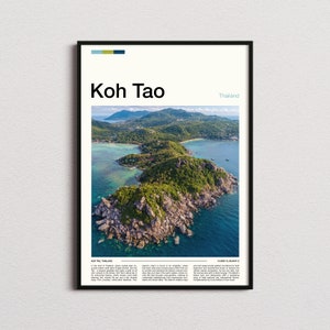 Koh Tao Print, Koh Tao Poster, Koh Tao Wall Art, Thailand Art Print, Koh Tao Photo