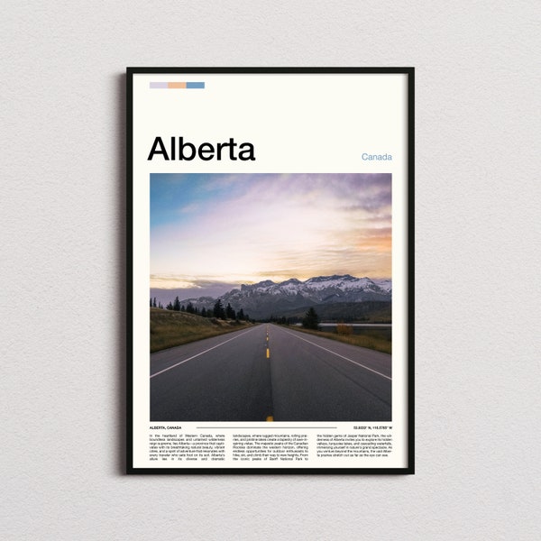 Alberta Print, Alberta Poster, Canada Wall Art, Alberta Art Print, Alberta Photo