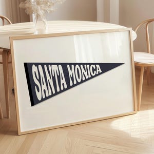 Impression Santa Monica, art mural Santa Monica, affiche Santa Monica, impression d'art Santa Monica, impression Californie, art mural Californie