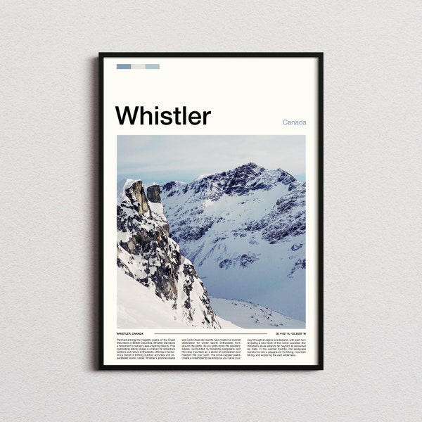 Whistler Print, Whistler Poster, Whistler Wall Art, Canada Art Print, Whistler Photo, Ski Resort Print, Skiing Prints