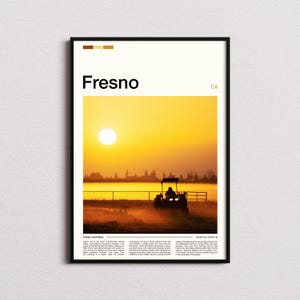 Fresno Print, Fresno Poster, Fresno Wall Art, Fresno Art Print, Fresno Photo