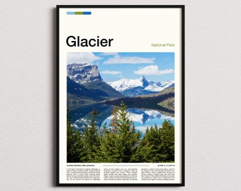 Glacier National Park Print, Glacier National Park Poster, Glacier Wall Art, Glacier Art Print, Glacier Photo