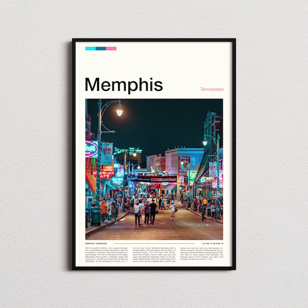 Memphis Print, Memphis Poster, Memphis Wall Art, Tennessee Art Print, Memphis Photo