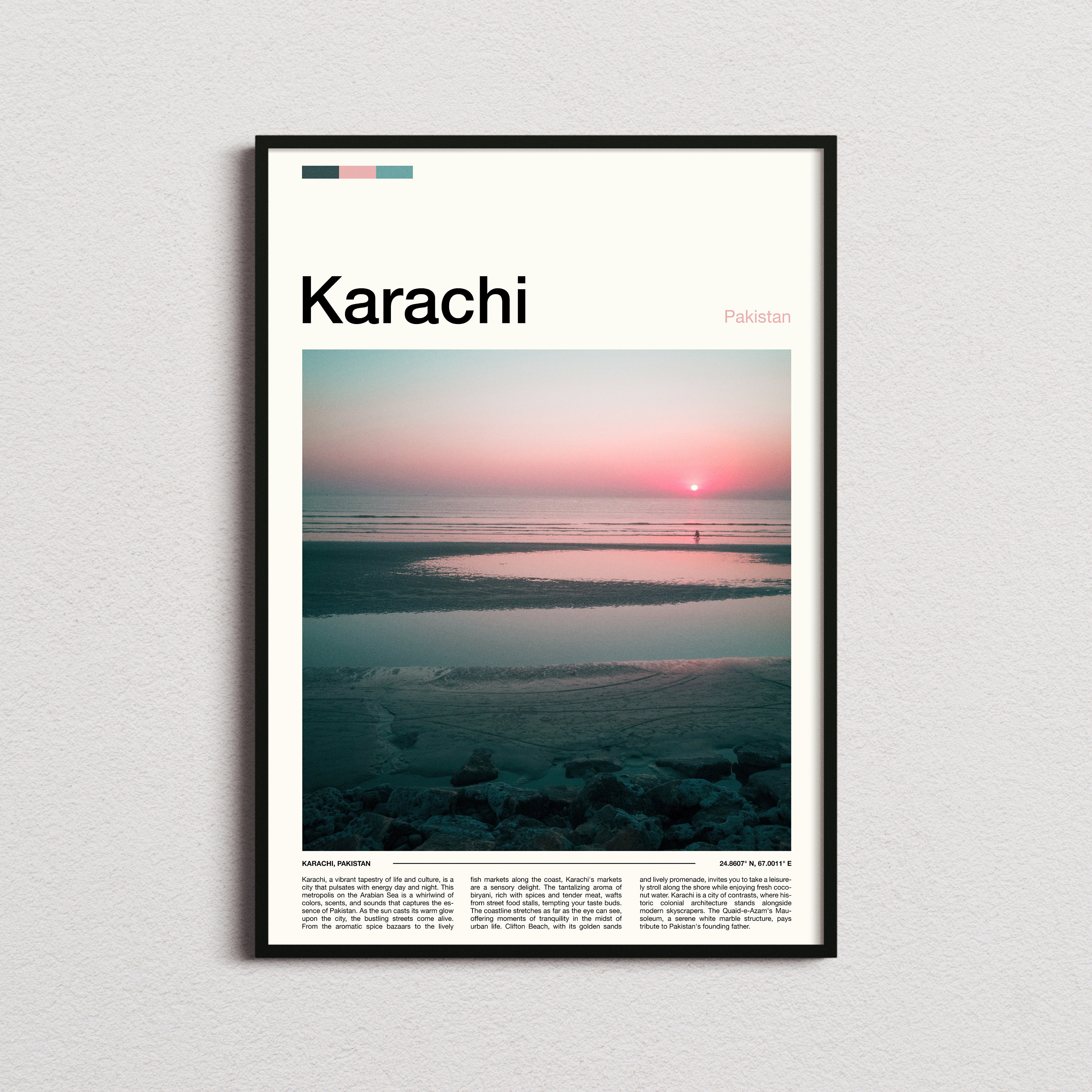 Karachi Print, Karachi Poster, Karachi Wall Art, Pakistan Art Print, Karachi Photo, Karachi Gifts
