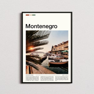 Montenegro Print, Montenegro Poster, Montenegro Wall Art, Montenegro Art Print, Montenegro Gifts, Travel Poster, Traveler Gifts