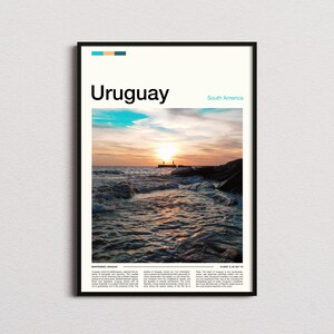 Uruguay Print, Uruguay Poster, Uruguay Wall Art, Uruguay Art Print, Uruguay Photo, Uruguay Travel Gifts, Travel Poster, Traveler Gifts