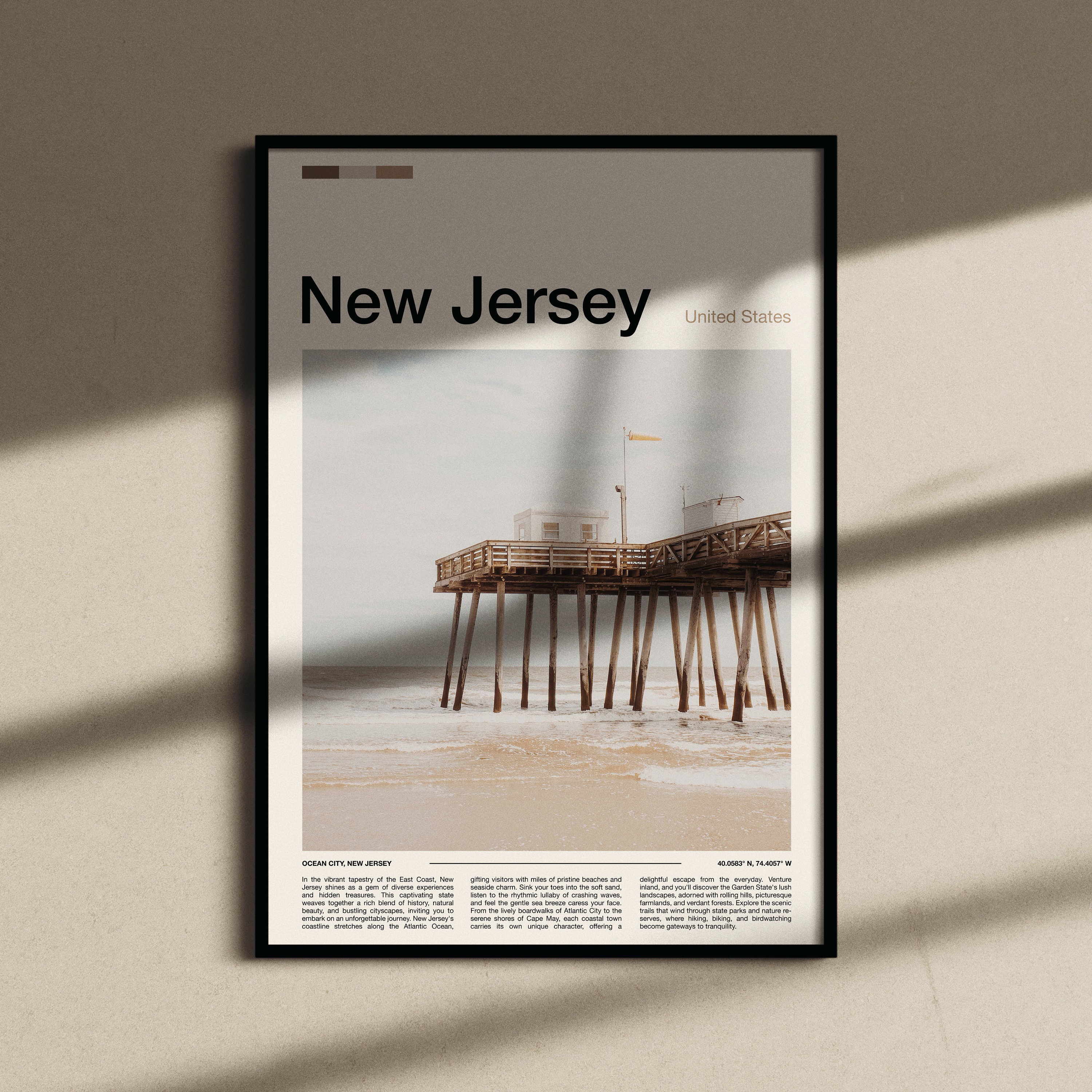 New Jersey Print New Jersey Poster New Jersey Wall Art New Etsy