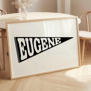 Eugene Print, Eugene Wall Art, Eugene Poster, Eugene Art Print, Oregon Print, Oregon Wall Art