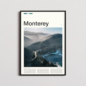 Monterey Print, Monterey Poster, Monterey Wall Art, Monterey Art Print, Monterey Photo, California Print, California Art