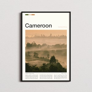 Cameroon Print, Cameroon Poster, Cameroon Wall Art, Cameroon Art Print, Cameroon Photo, Travel Poster, Traveler Christmas Gift