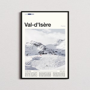 Val-d’Isère Druck, Val-d’Isère Poster, Val-d’Isère Wandkunst, Val-d’Isère Kunstdruck, Val-d’Isère Foto, Wintersportort Drucken, Ski fahren