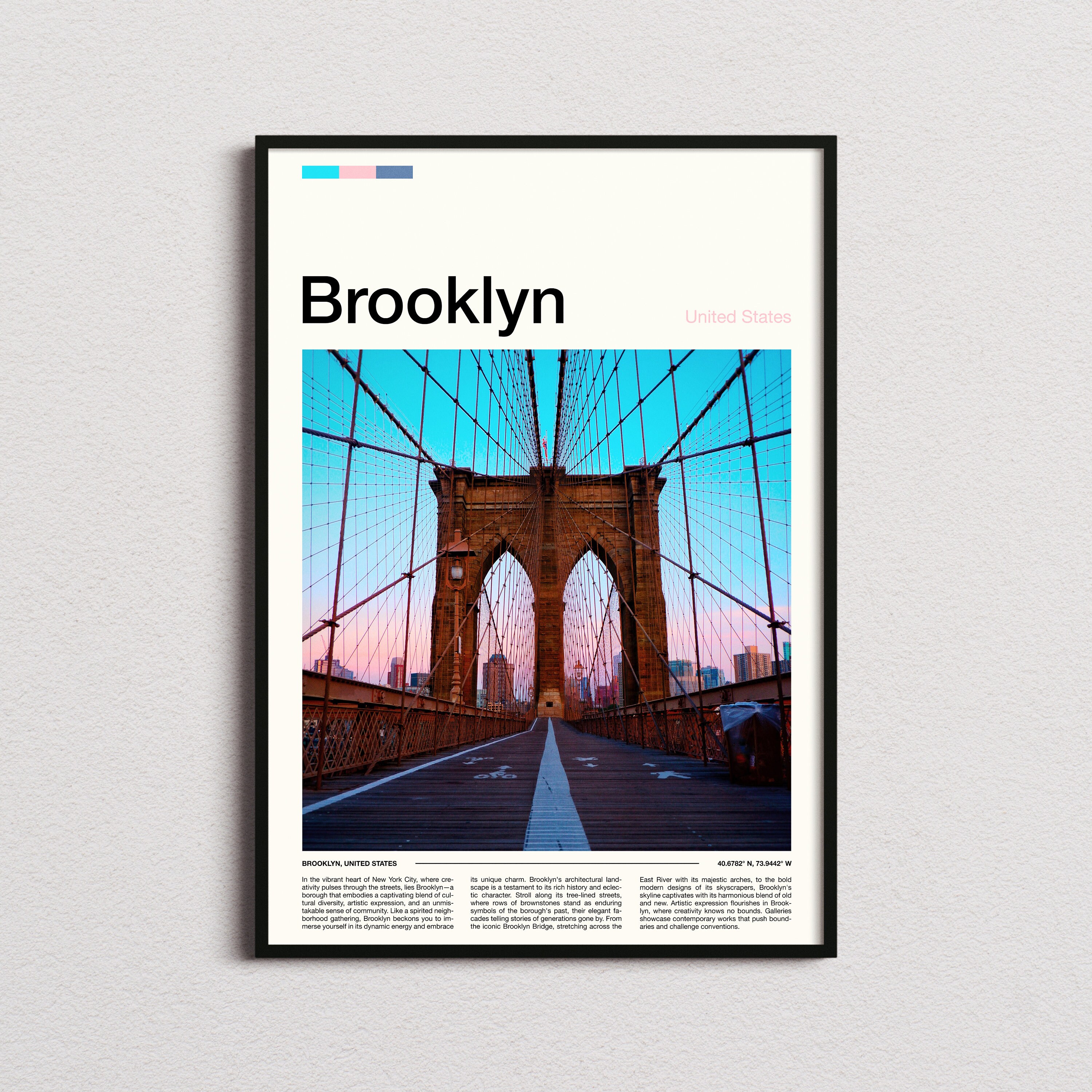 Brooklyn Wall Art - Etsy Australia