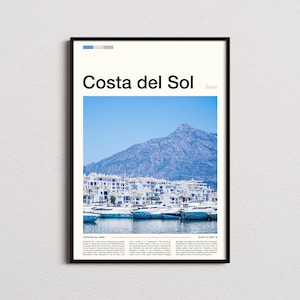 Costa del Sol Print, Costa del Sol Poster, Costa del Sol Wall Art, Spain Art Print, Costa del Sol Photo, Costa del Sol Gifts