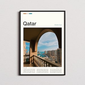 Qatar Print, Qatar Poster, Qatar Wall Art, Qatar Art Print, Qatar Photo, Traveler Gifts, Travel Poster