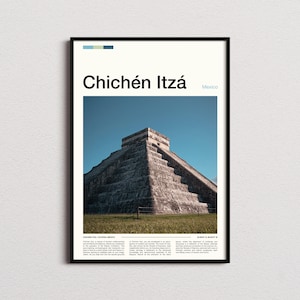 Chichen Itza Print, Chichen Itza Poster, Chichen Itza Wall Art, Mexico Art Print, Chichen Itza Photo